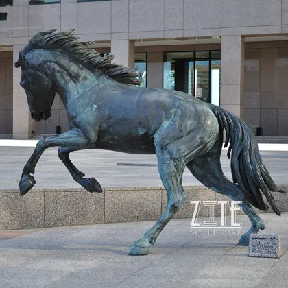 High Quality Outdoor Antique Tang Dynasty Bronze Horse Statue Sculpture