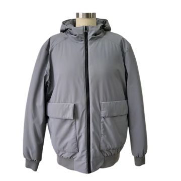 Men's flap pocket zip up padding jacket