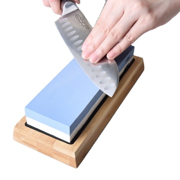 Double-Sided 1000/6000 Grit Whetstone Knife Sharpener with Non-Slip Base