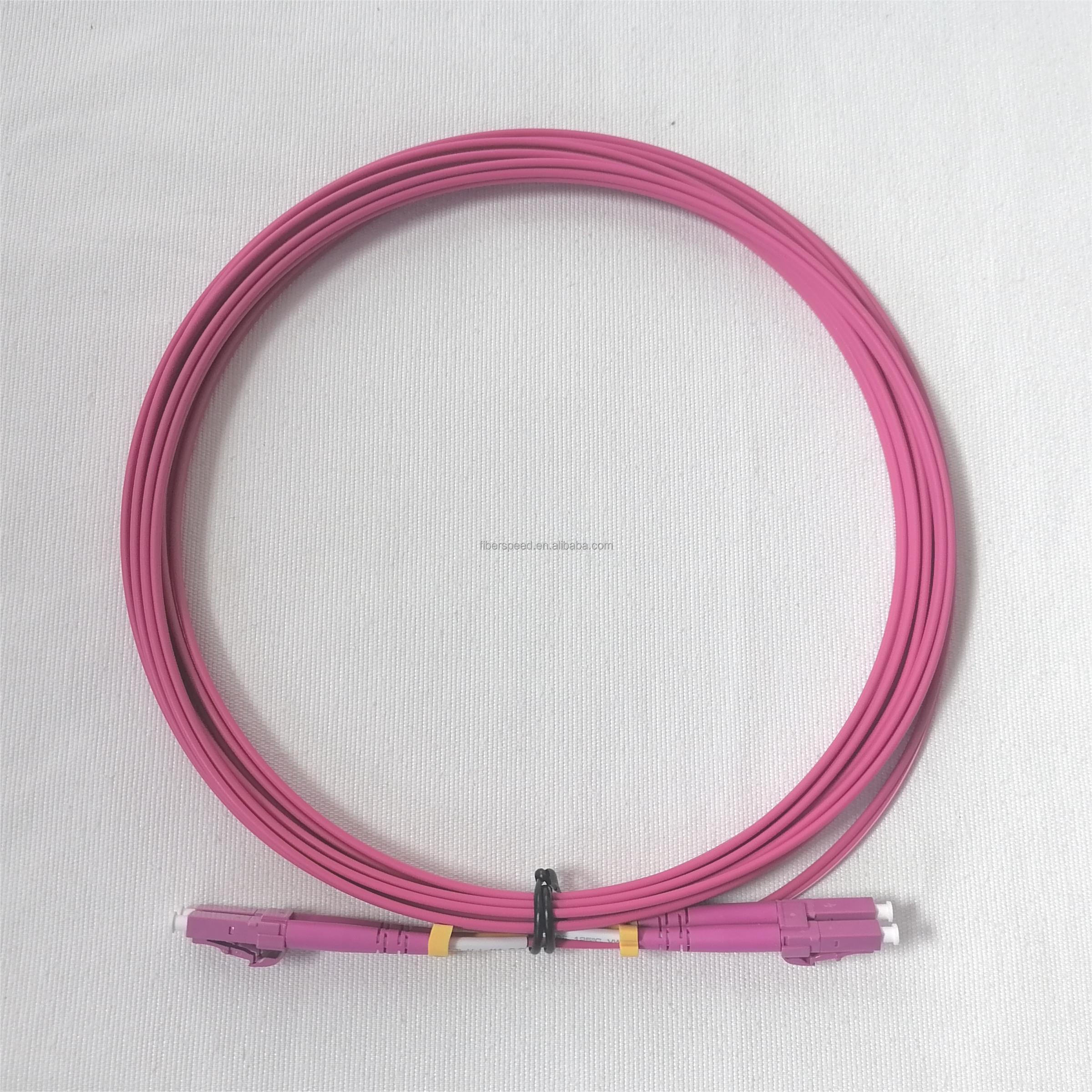 Pvc Lc Lc To Lc Duplex Om4 50/125um Pvc Lszh Fiber Optic Patch Cord, High ...