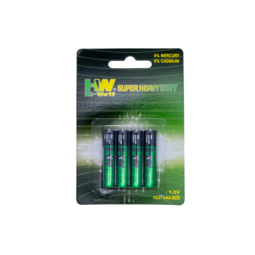 Revestimento de PVC de bateria de zinco carbono HW AAA R03