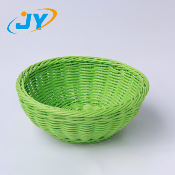 plastic rattan bowl shape fruit basket