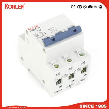 6ka Mini Circuit Breaker with CE KNB1-63 3P