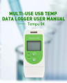 Data de temperatura USB Logger com tela LCD