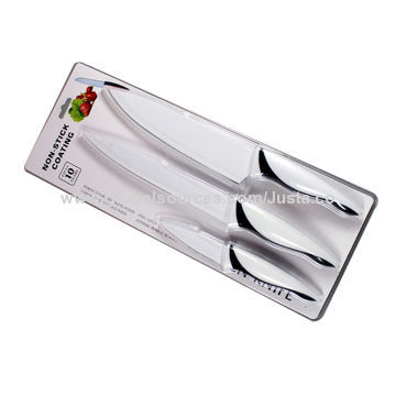 Professional Knife Set, Made of Non-stick Coating Knife Blade and PP + TPR Handle