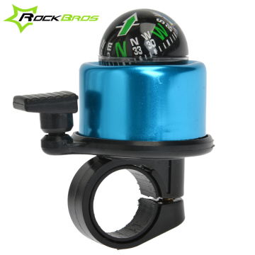 RockBros Bike Bicycle Compass Pulling Action Ring Aluminum Cycling Horn Sound Alarm Bell for 22mm Handlebar Diameter