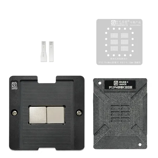 Amaoe BGA Reballing Stencil Kit for iPhone X/XS/11/Pro Max/12/12 Pro Repairing