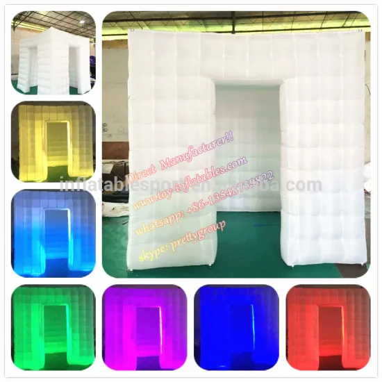 Portable LED inflatable photo booth for sale