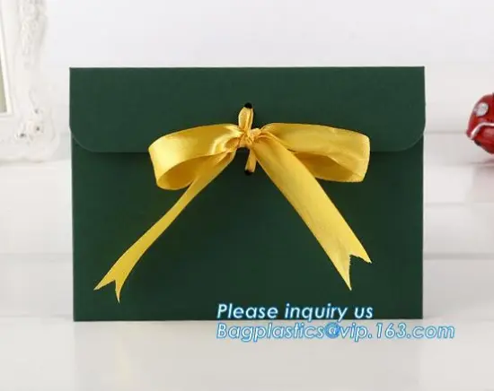 High Quality Custom Kraft Paper Envelopes With String Ribbon, recyclable colorful kraft paper envelope best price hot selling wi
