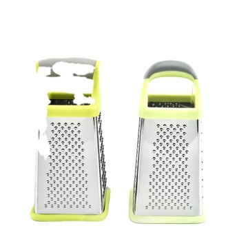 8 Inch Stainless Steel 4 Sides Kitchen Slicer Shredder Zester Grater with Container