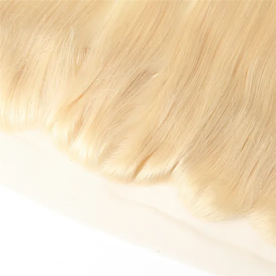 Wholesale 613 Blonde Color Silky Straight Mink Lace Hair Frontal Closure For Black Women