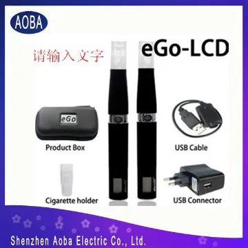 High Quality Variable Voltage Smoking ego lcd screen electronic cigg