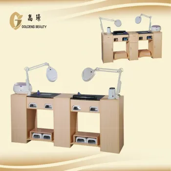 nail table manicure desk with fan for nail salon