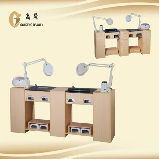 nail table manicure desk with fan for nail salon