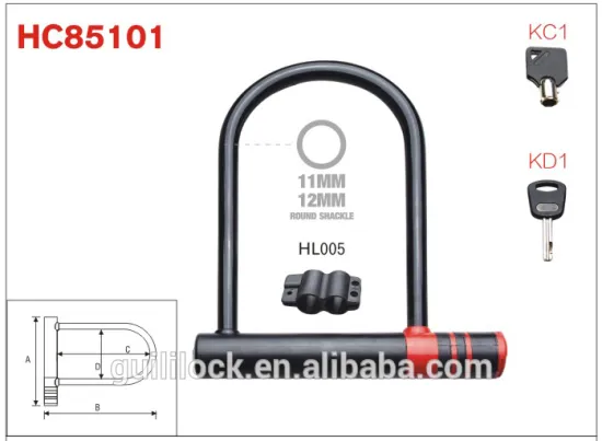 HC85101 Zinc Alloy Anti-theft Cycle U Lock