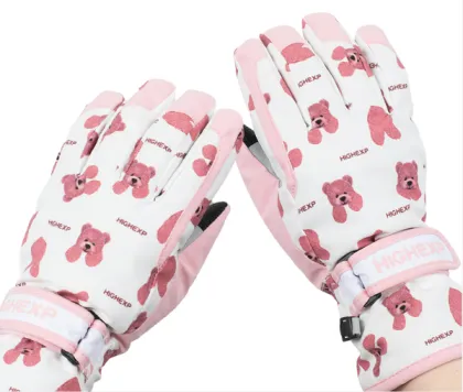 Children's Ski Gloves Double Board Five Finger