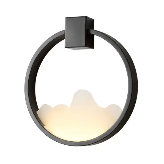 INSHINE Black Annular Wall Lamp
