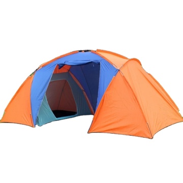 Double Layer Waterproof Camping Tent for 4-6 People with Two Bedrooms