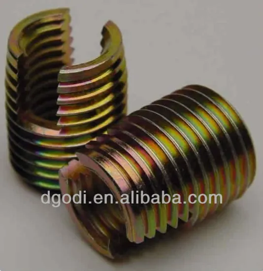 kinds of zinc plated steel threaded sleeves insert