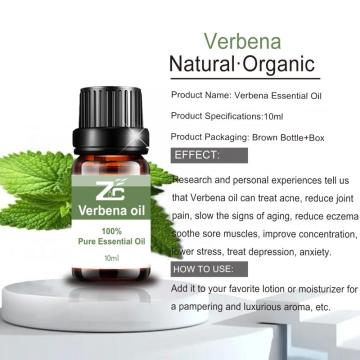 Óleo natural puro verbena para cuidados com o corpo de ar em casa