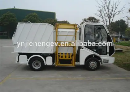 white Electric garbage truck,cheap garbage truck,new Electric garbage truck