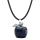 Handmade Craved 20MM Sodalite Apple Pendant Necklace