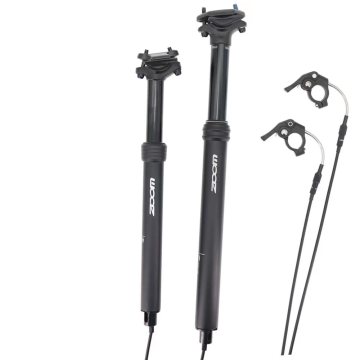 Adjustable Internal Routing Zoom MTB Seatpost for 100mm Travel, Compatible with 27.2, 28.6, 30.9, 31.6, and 33.9mm Seat Tubes