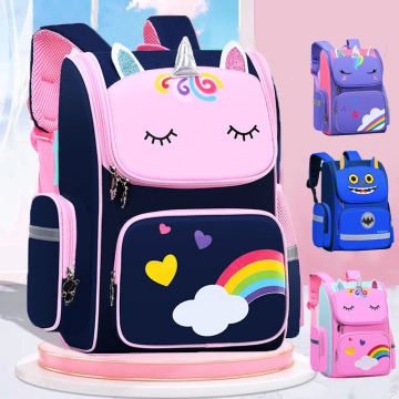 Custom Logo Waterproof Backpack for Boys and Girls in Cartoon Design for Primary School