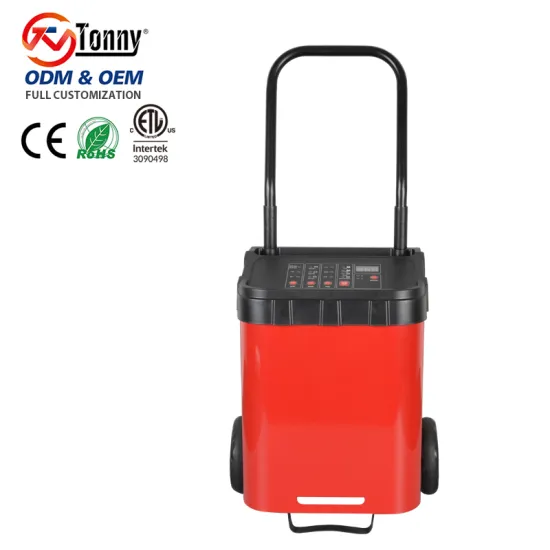 TONNY Manual Wheeled Car Battery Charger & Booster - 12V/24V, 5A-200A