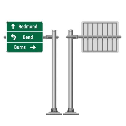 Factory Direct Chinese T-Shape Multifunctional 6 Meter Traffic Sign Pole