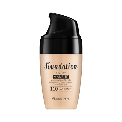 Professional Vegan Cosmetics: Full Coverage Matte Waterproof Liquid Foundation - Private Label Options