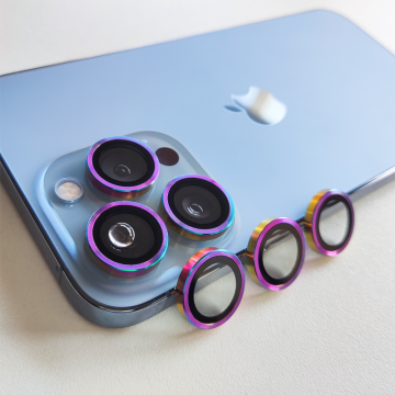 Hot Sales Eagle Eyes Tempered Glass Camera Lens Protector for iPhone 15/14/13/12 Pro Max with Aluminum Alloy