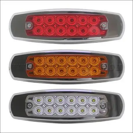 24V 12V Car Truck Bus Lorry Trailer Side Marker LED Turn Signal Tail Lights