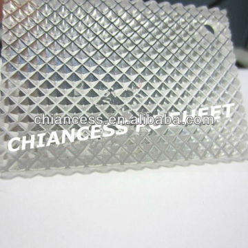 PC rhombic construction material polycarbonate embossed prismatic sheet