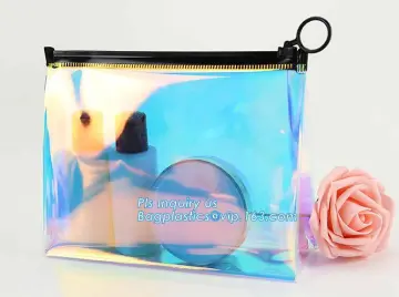 promotion plastic zipper clear pvc cosmetic bag, vinyl pvc packaging bag with slider zipper, Cosmetic Zip Bag / Make Up / Toilet
