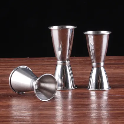 Metal Jigger Bar Tool Cocktail Measuring Cup Double Spirit Jigger