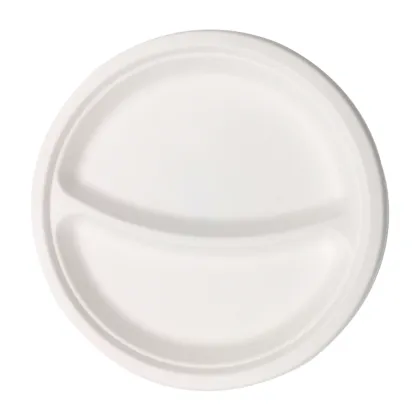 Biodegradable compartment plates disposable bagasse plates