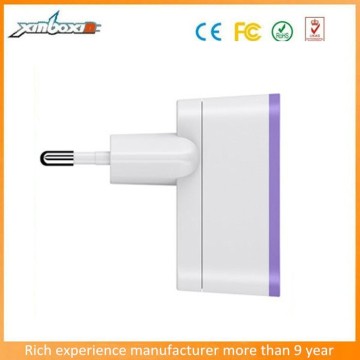 Two Round Pin Euro USB Home Charger Plug,Travel Charger Plug with 2 USB Port