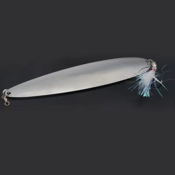 New Flutter Spoon Lures 8"-11" Stainless Steel OEM Heavy Sequin Metal Spinner Blade Fishing Trolls
