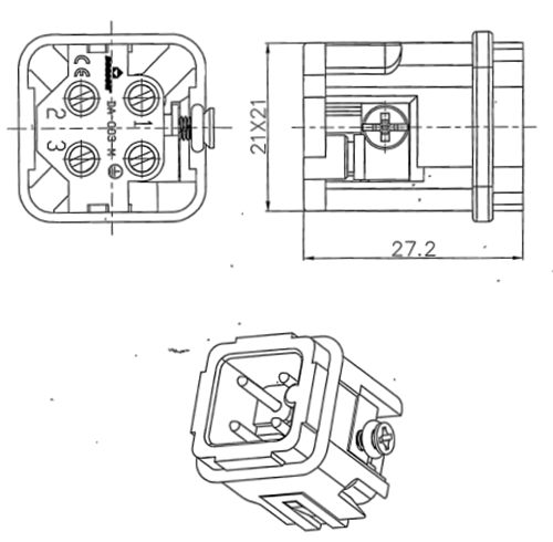 Screw Heavy Duty Connector