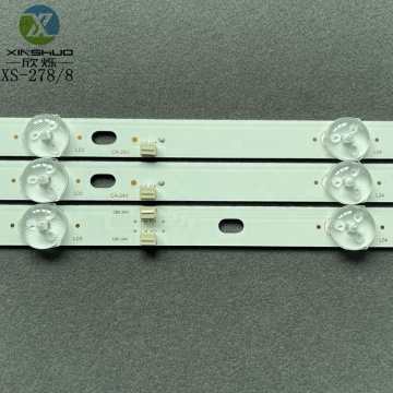 Set of 3 E395DM1000 8LED TV Bar Lights with Lens - Pack of 2 A+1 B