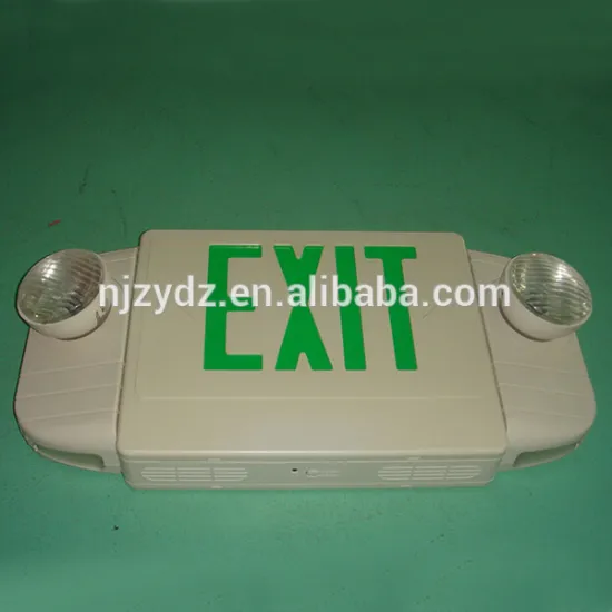 Exit and Safety Sign emergency lamp green light