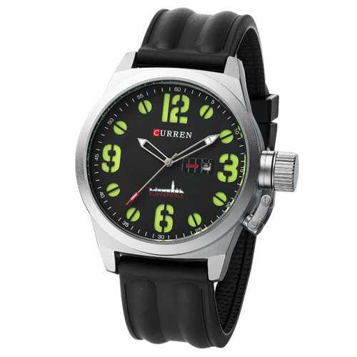 personalized luminous quartz watch mineral glass waterproof