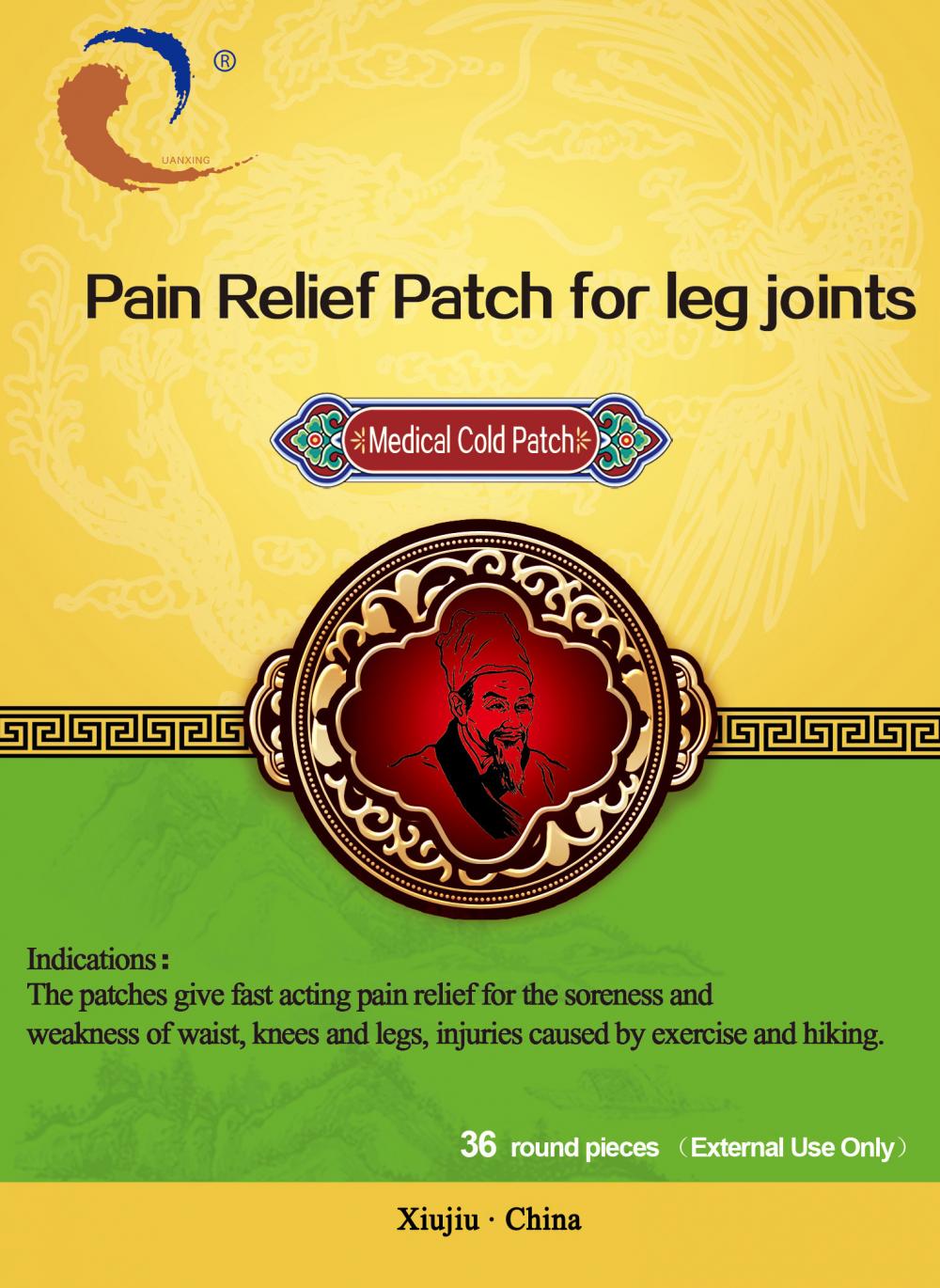 Pain Relief Patch for leg joints