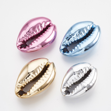 Shop Pandahalls gemischte Farbe UV -geplattte ungestörte Cowrie -Shell -Perlen online