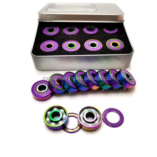 ZRO2 Ball Hybrid Ceramic Bearing 627 Size 7*22*7mm 8 Pcs Box - Colorful Skateboard Bearings 627 2RS