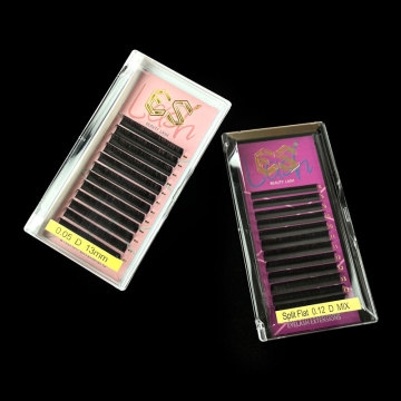 DIY Soft Mink Fan Cluster Lashes - Eyelash Extension Trays