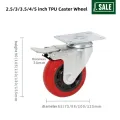 Cartão de carrinho Plate Industrial Universal Caster Wheels