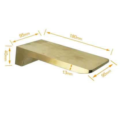 Factory Supply Wall Mounted Bathroom Bathtub Waterfall Spout