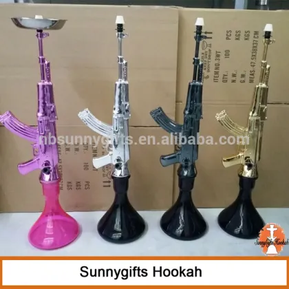 New products hot sale low price gun shape unity art hookah